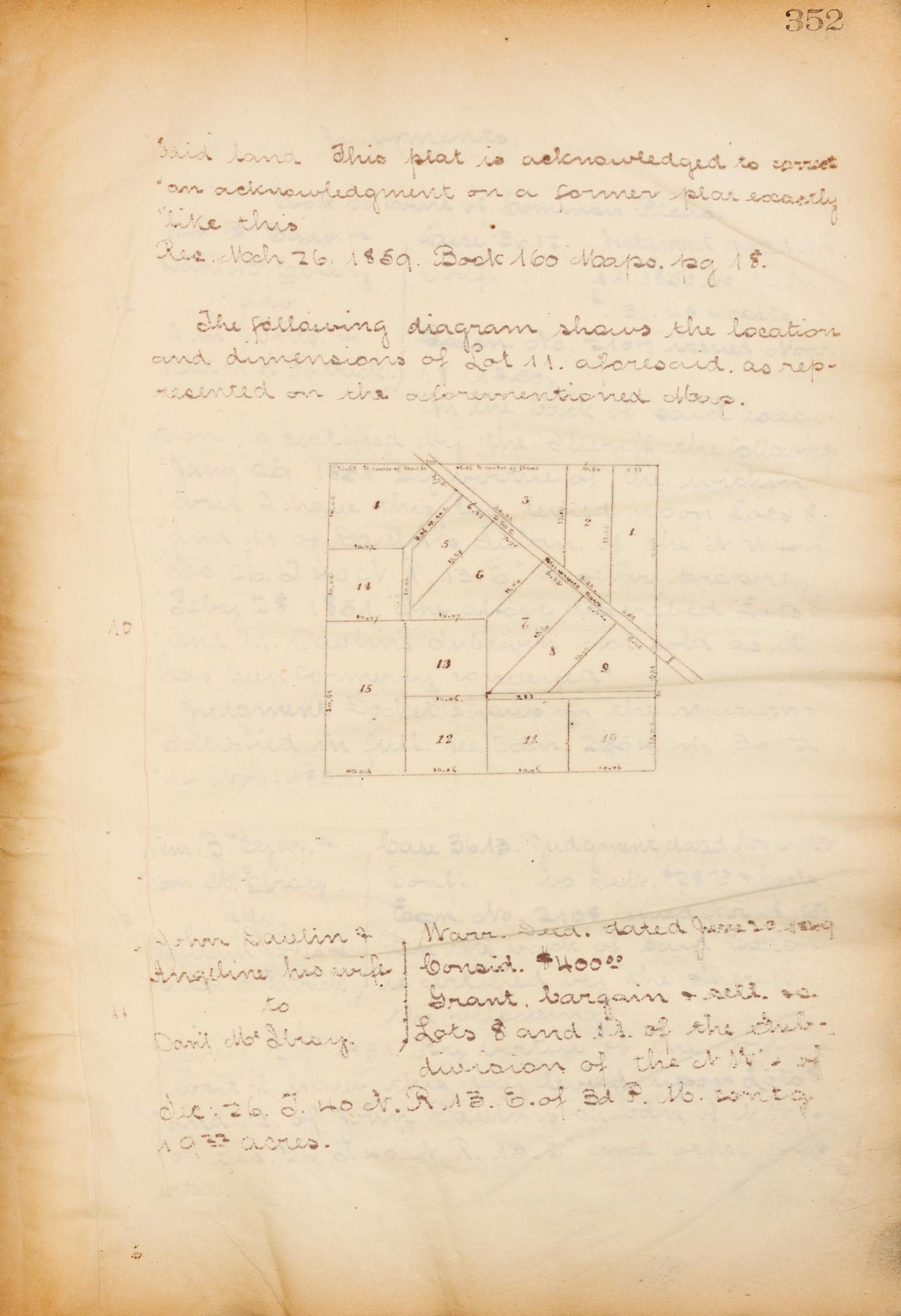 [PRE-FIRE CHICAGO]. A group of 3 Pre-Fire Abstract Deed Books, 1830s-1860s.