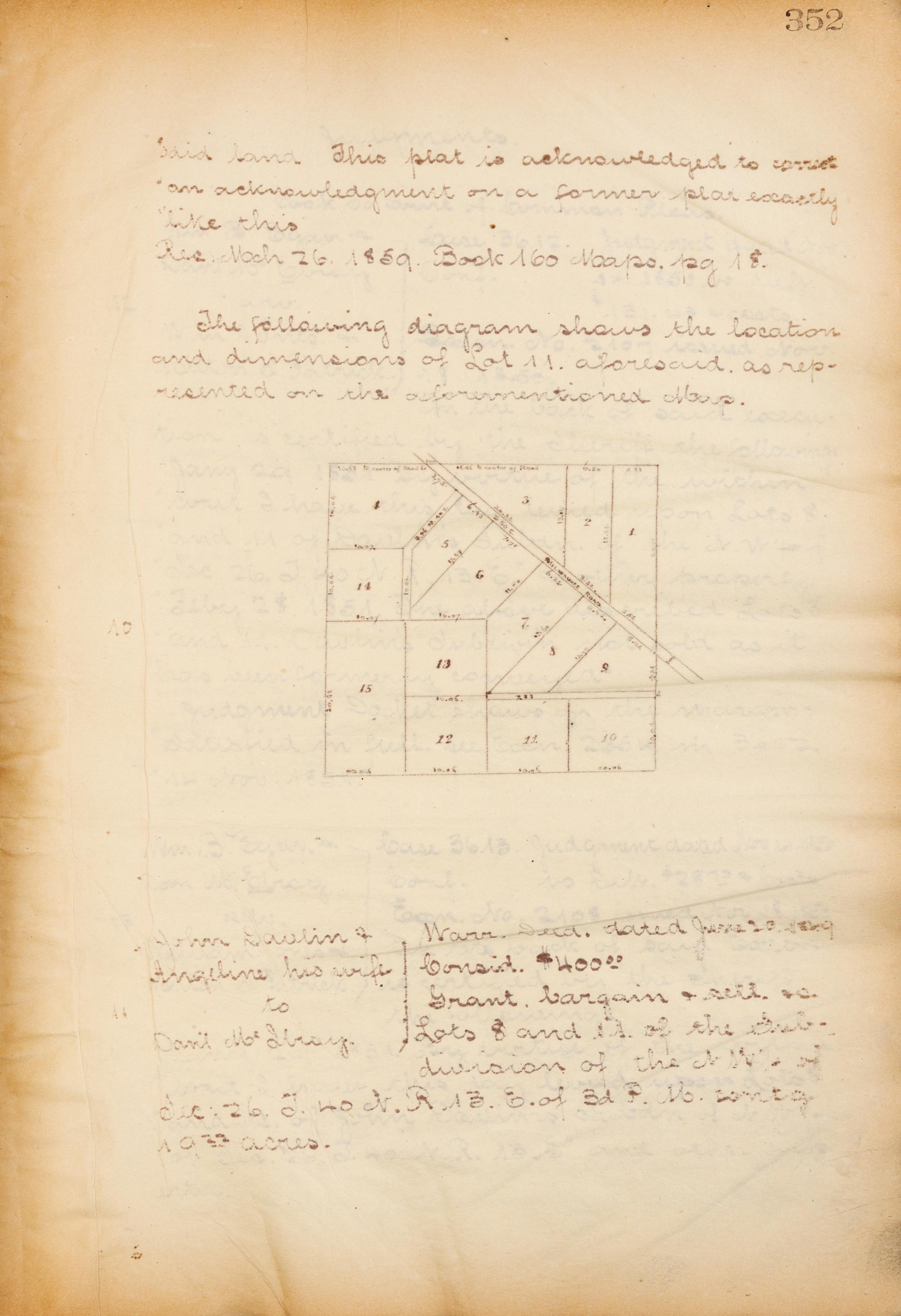 [PRE-FIRE CHICAGO]. A group of 3 Pre-Fire Abstract Deed Books, 1830s-1860s.