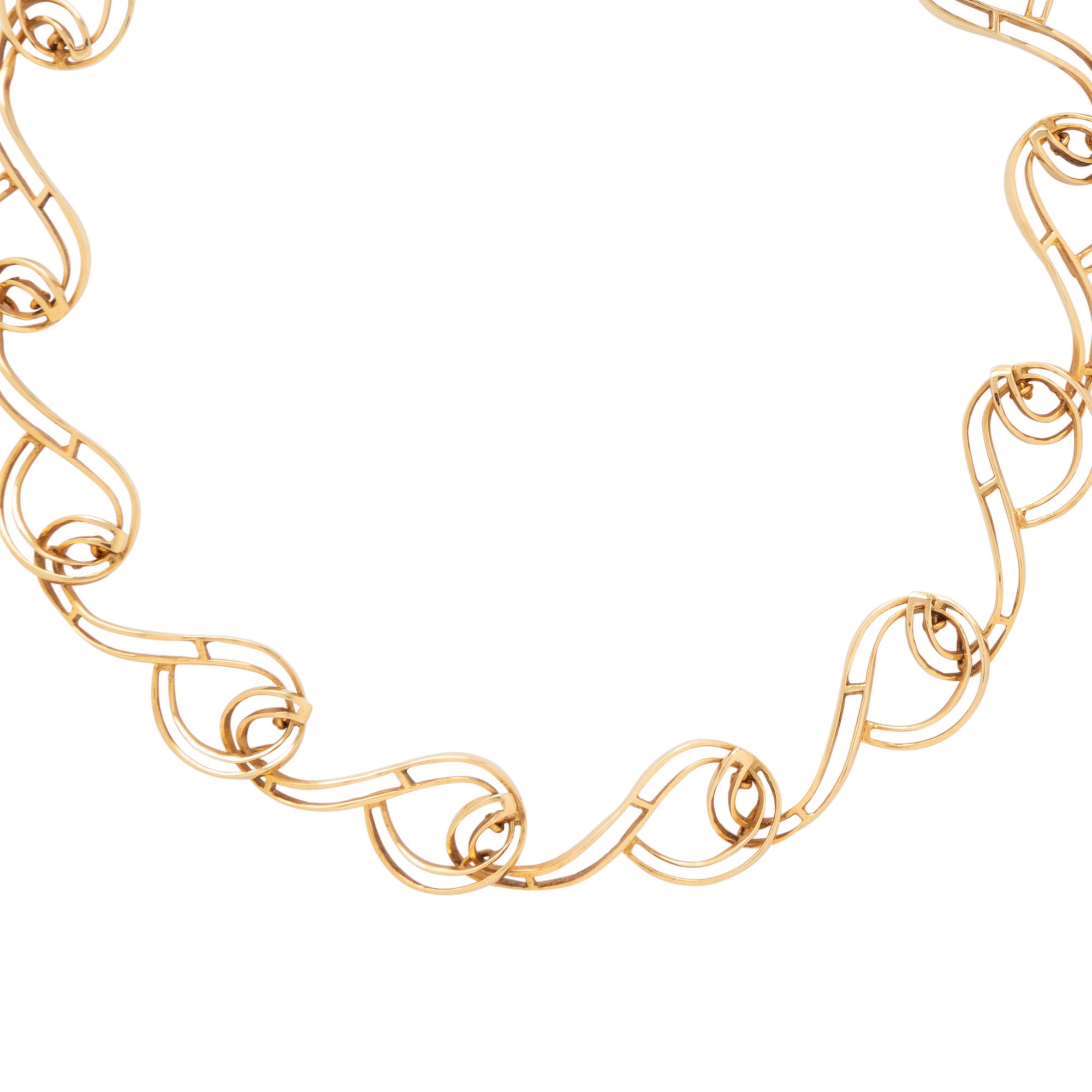 ILIAS LALAOUNIS, YELLOW GOLD 'CHOREOGRAPHISM' NECKLACE
