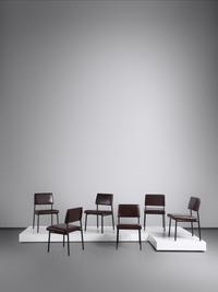 Set of Six 'Prestige' Dining Chairs, c. 1960 Edition Les Huchers-Minvielle, France