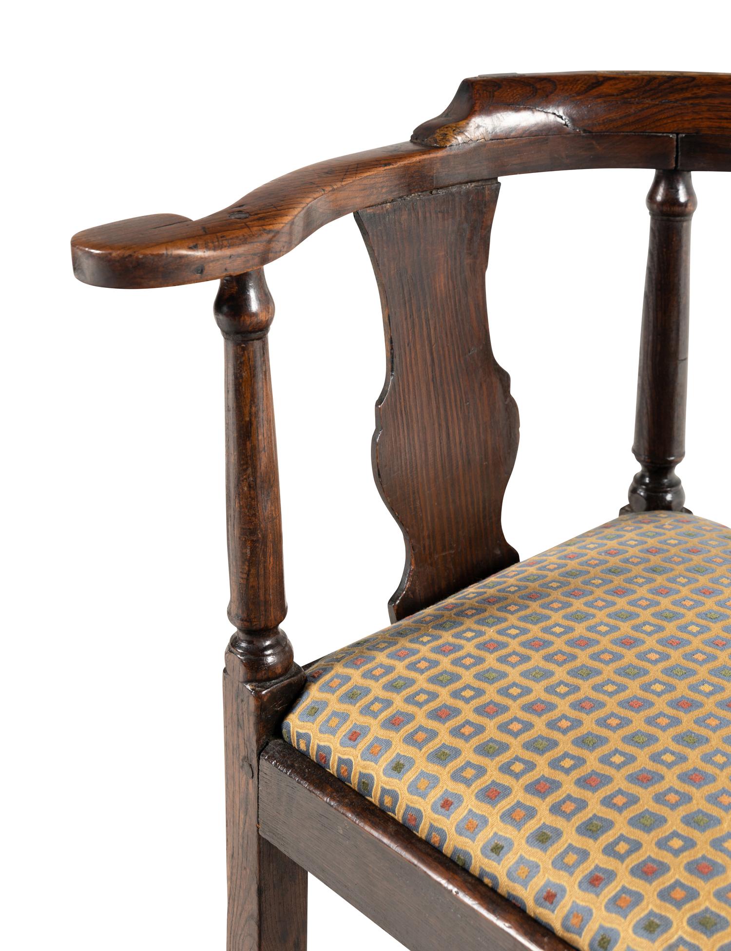 Two George III Corner Chairs