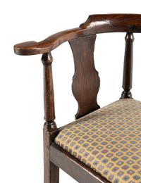 Two George III Corner Chairs