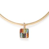 Bellarri, Two Multigem Pendants with Omega Chain