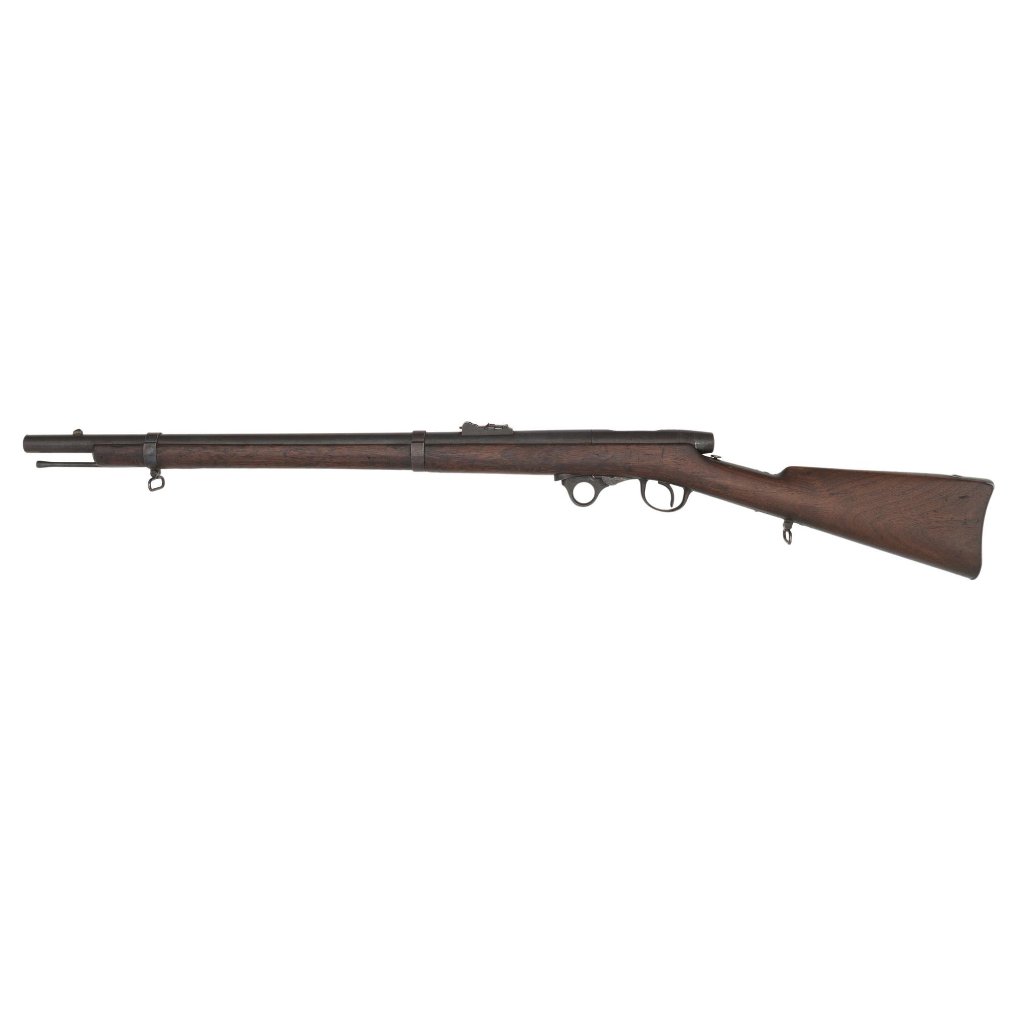 Shortened Greene's Patent Oval Bore Bolt Action Percussion Rifle