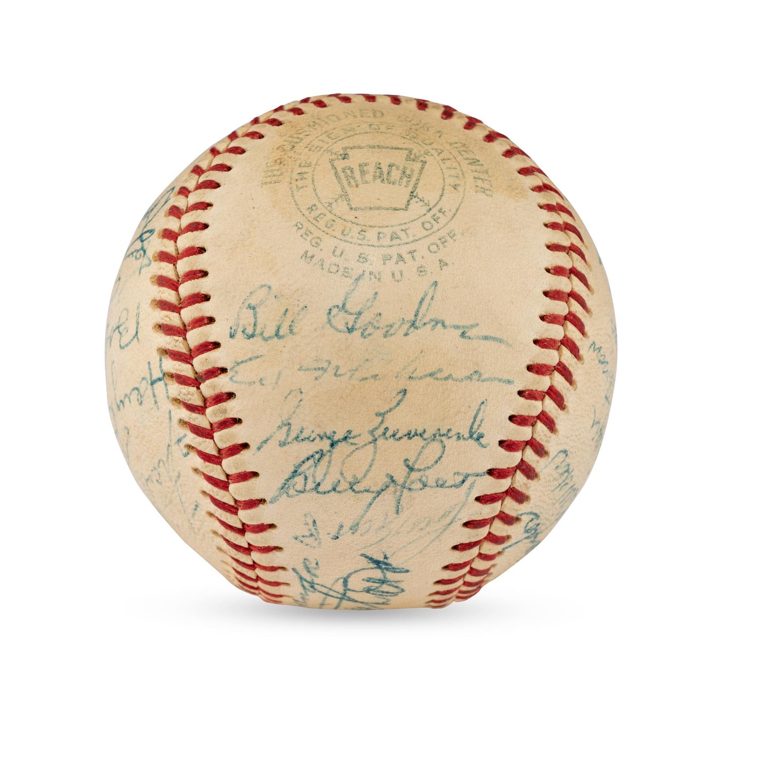 A 1957 Baltimore Orioles Team Signed Autograph Baseball