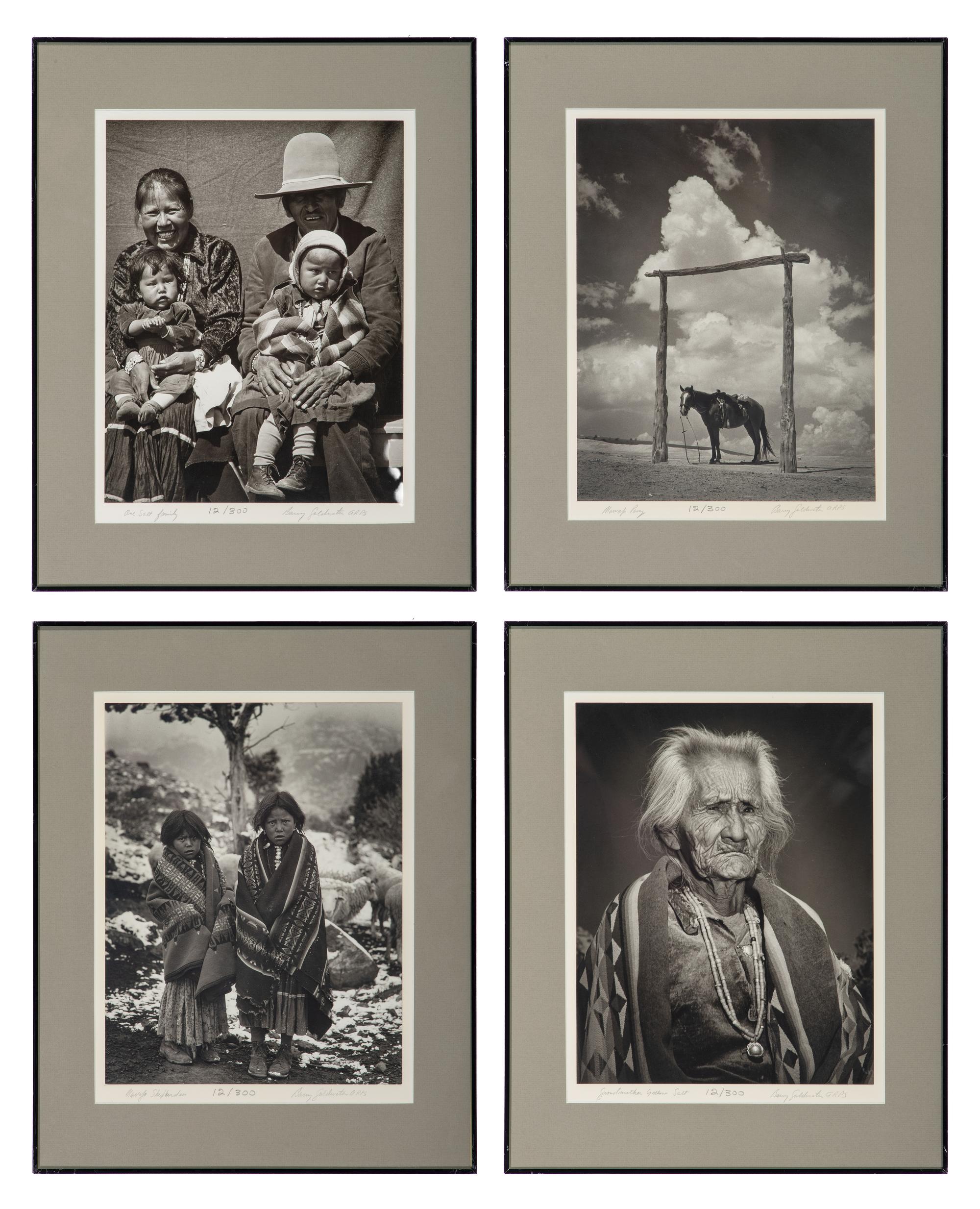GOLDWATER, Barry (1909-1998), photographer. Collection of 9 photographs of Native American subjects.