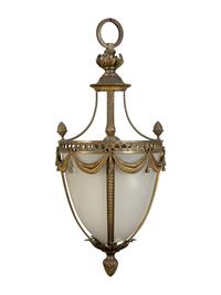 A French Gilt Bronze Hall Lantern