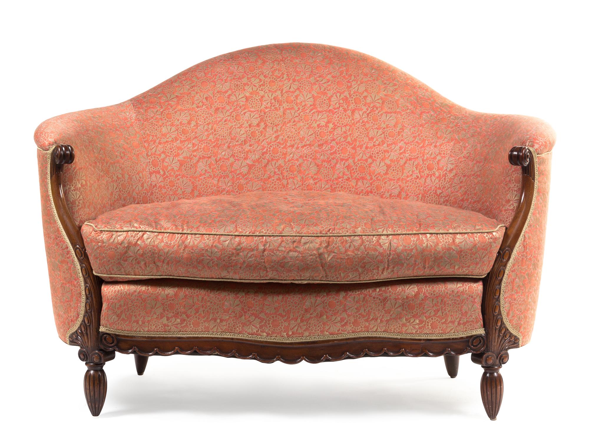 An Art Deco Camel-Back Settee, FRANCE, 1930s,