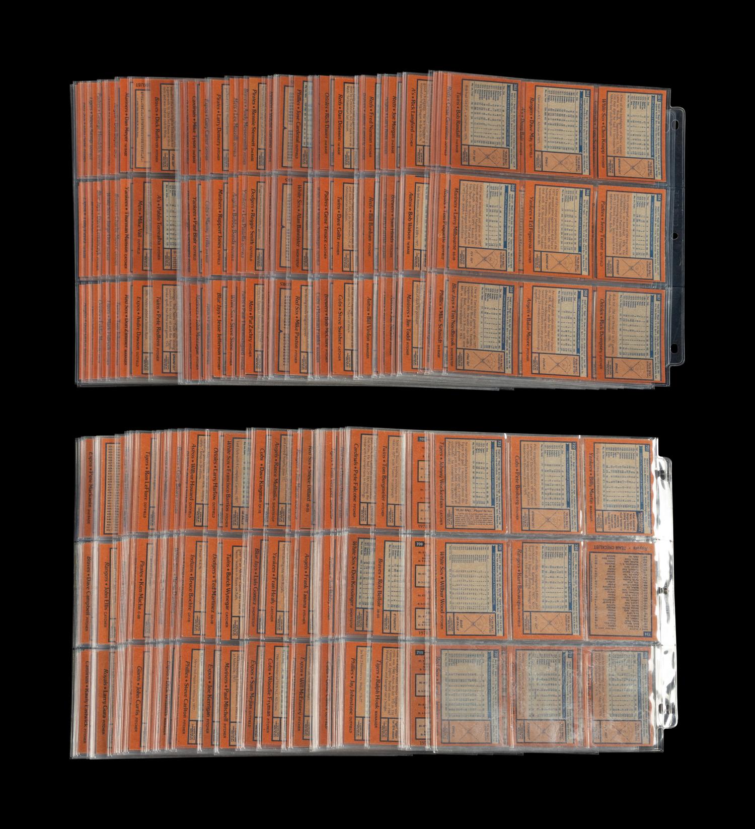 A Complete Set of 1978 Topps Baseball Cards (726/726)
