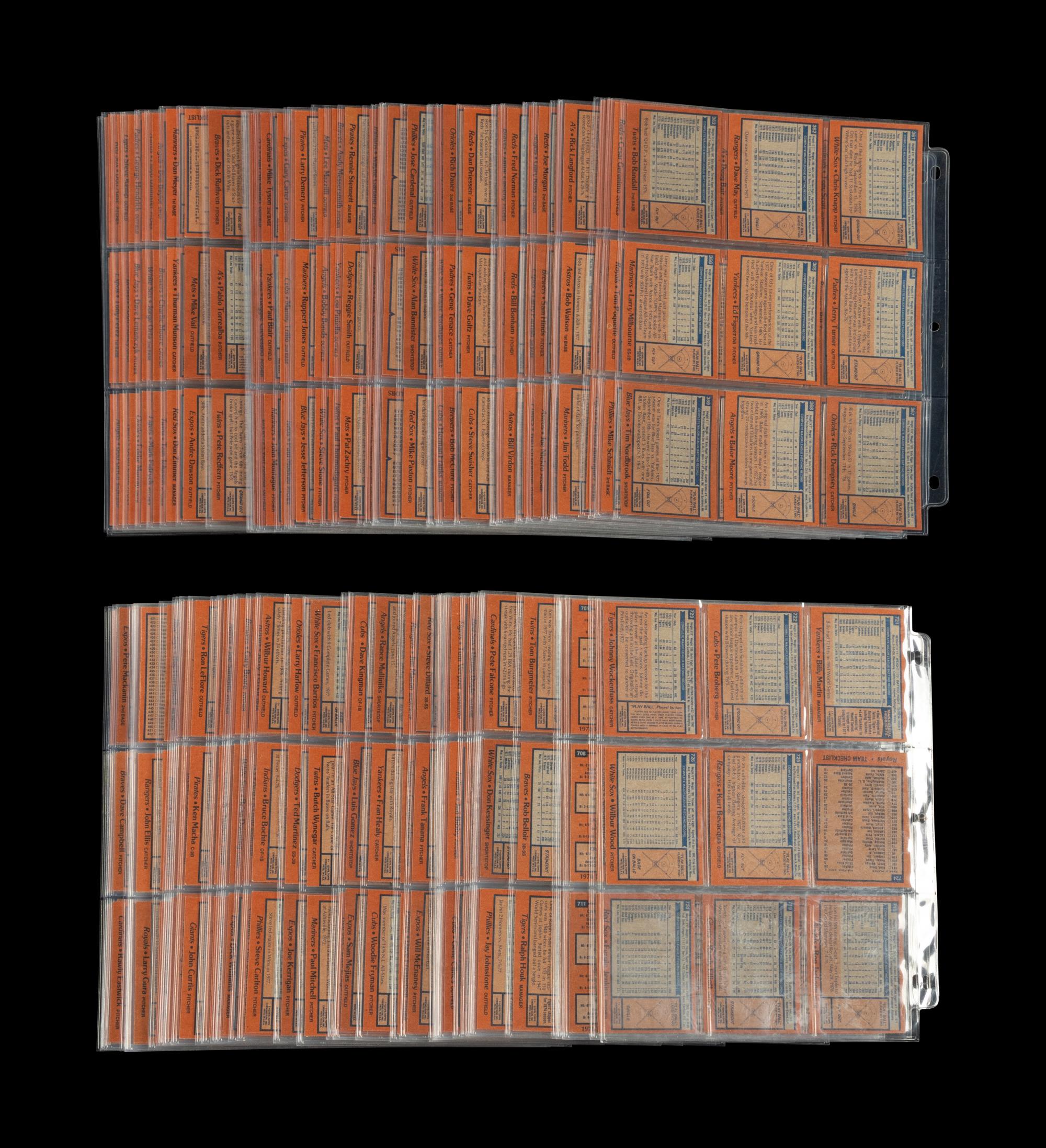 A Complete Set of 1978 Topps Baseball Cards (726/726)