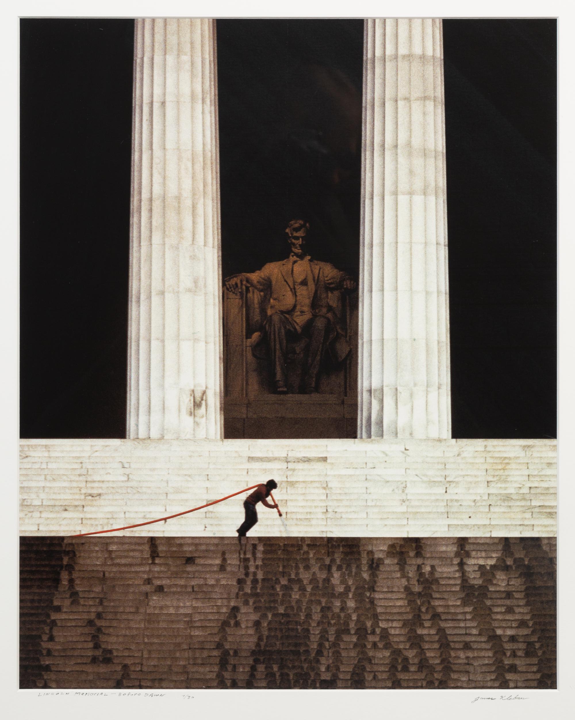 James Klebau, (American, 20th/21st century), Lincoln Memorial- Before Dawn