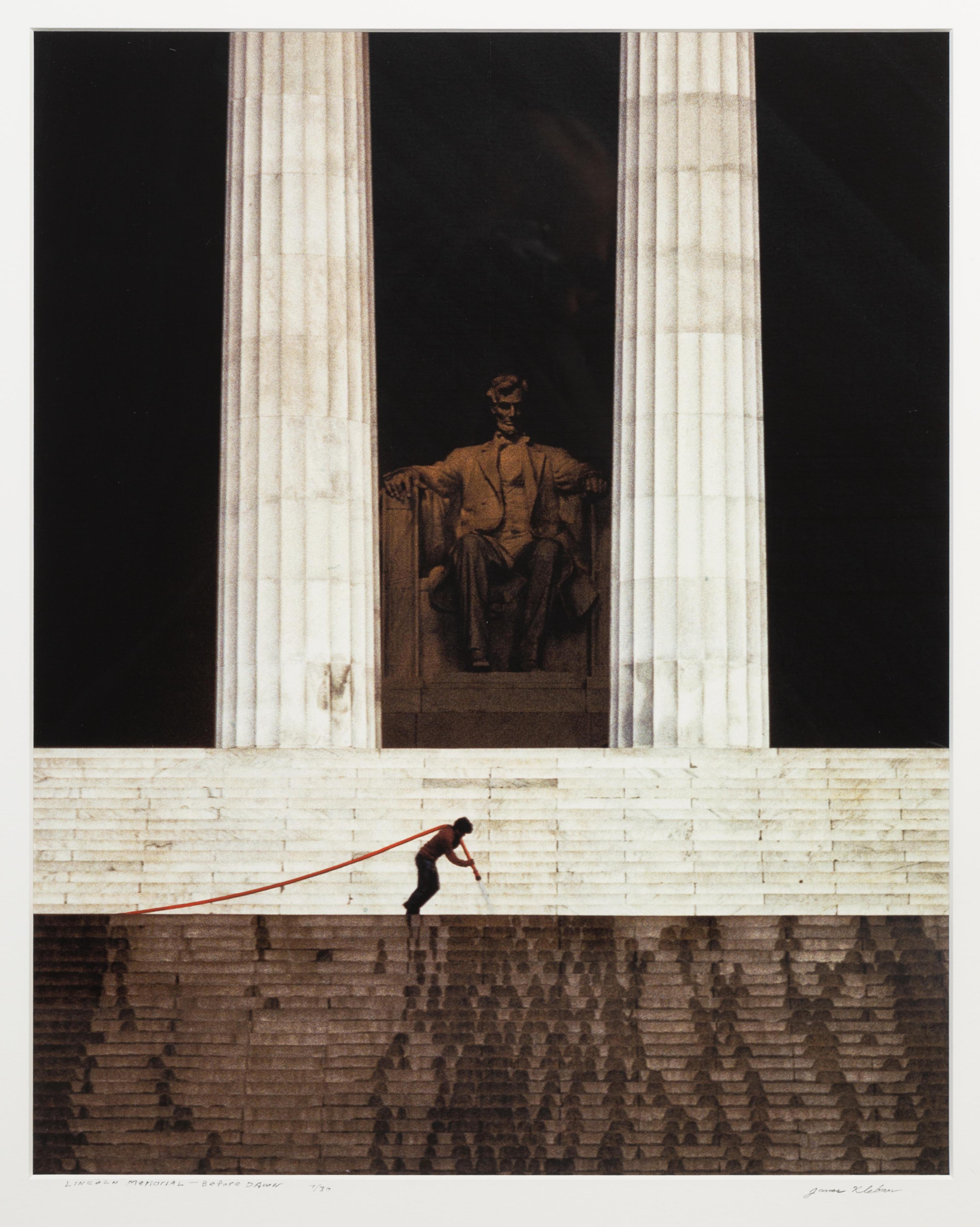 James Klebau, (American, 20th/21st century), Lincoln Memorial- Before Dawn
