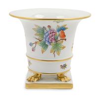 A Herend Porcelain Queen Victoria Vase