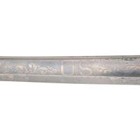 1862 Dated and Inspected Ames Model 1850 Foot Officers Sword with Presentation to Capt. Hugh Donnelly - 37th Mass Infantry - WIA Cold Harbor