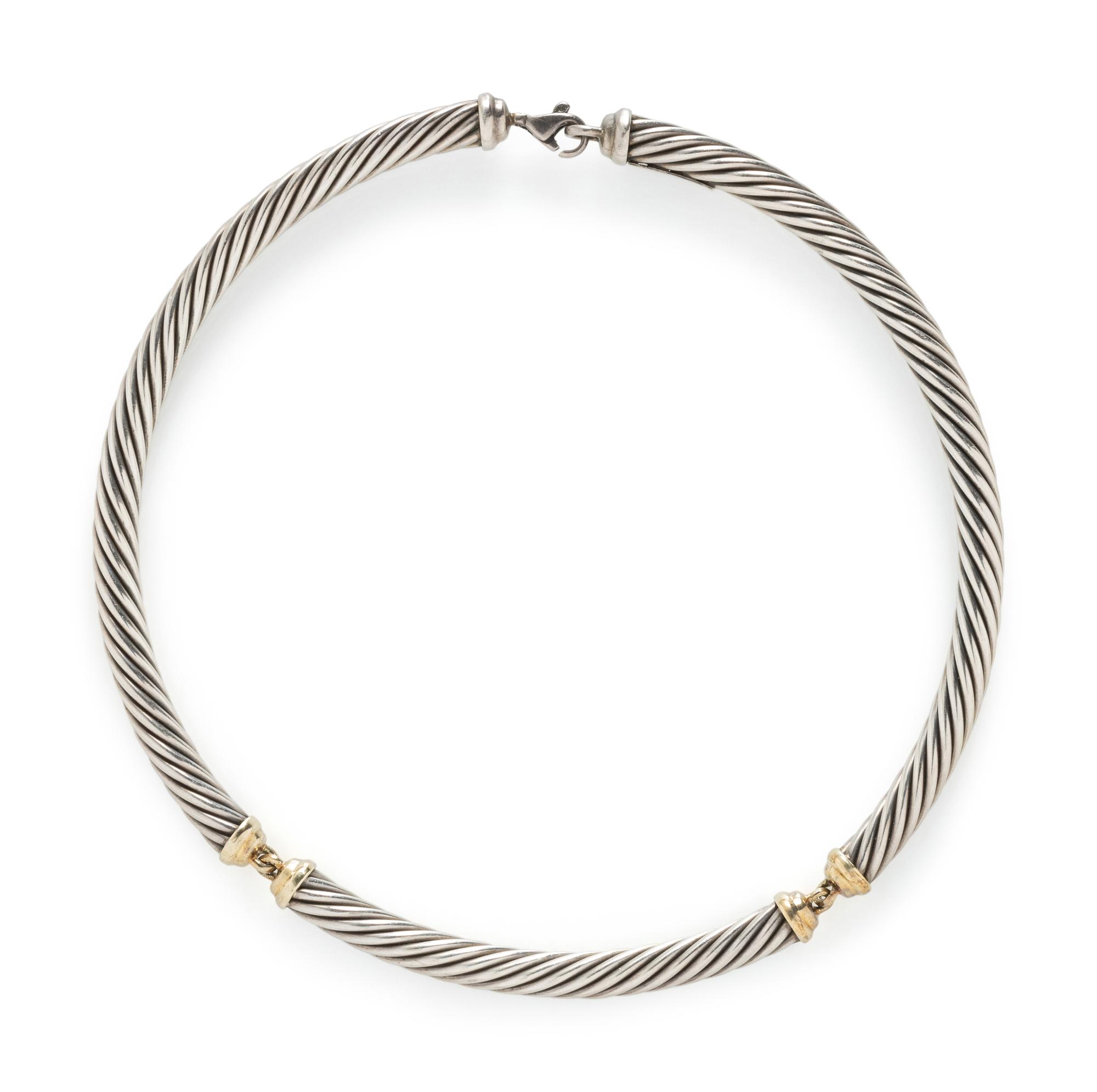 DAVID YURMAN, YELLOW GOLD, SILVER AND MULTIGEM SUITE