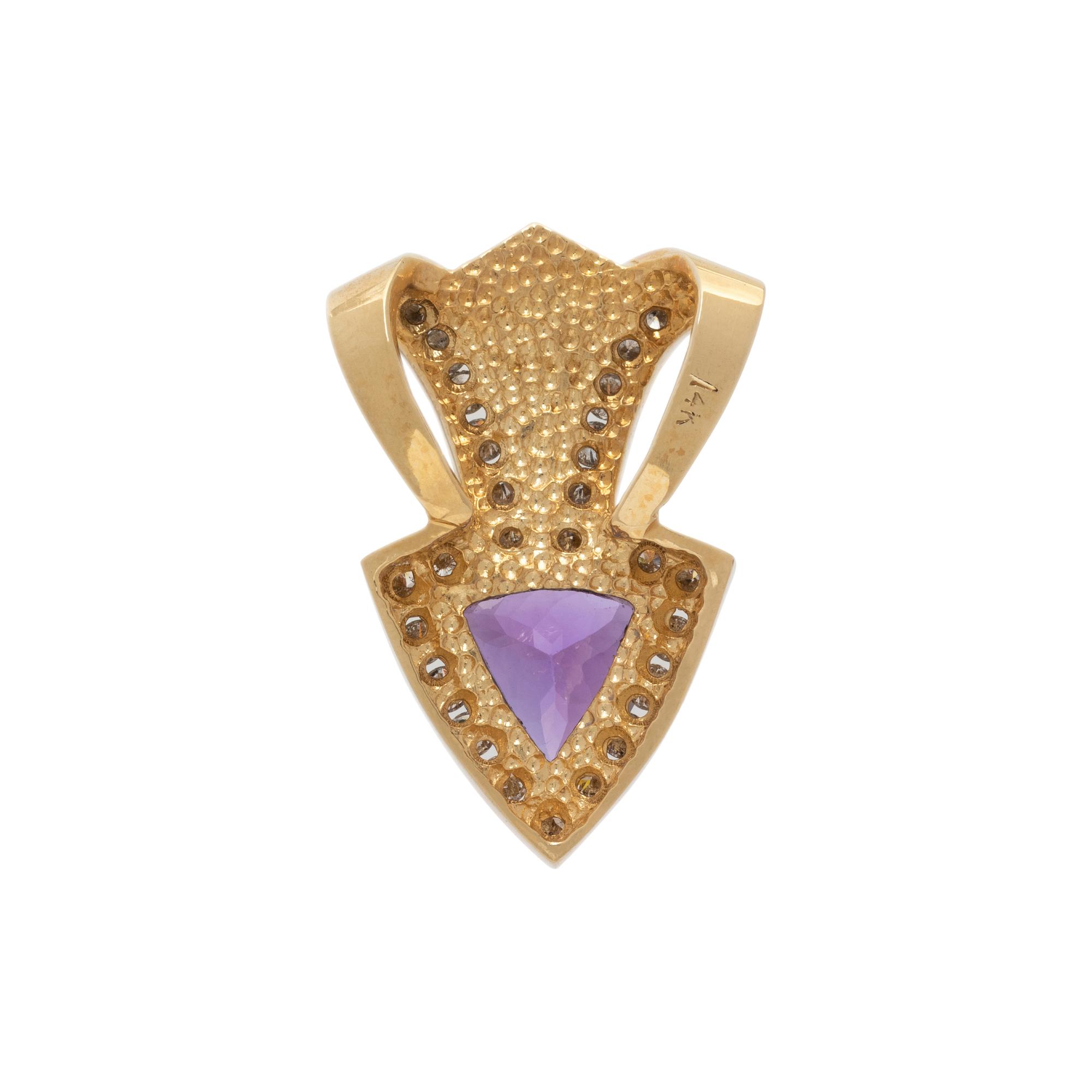 TANZANITE, BLACK OPAL, AND DIAMOND PENDANT