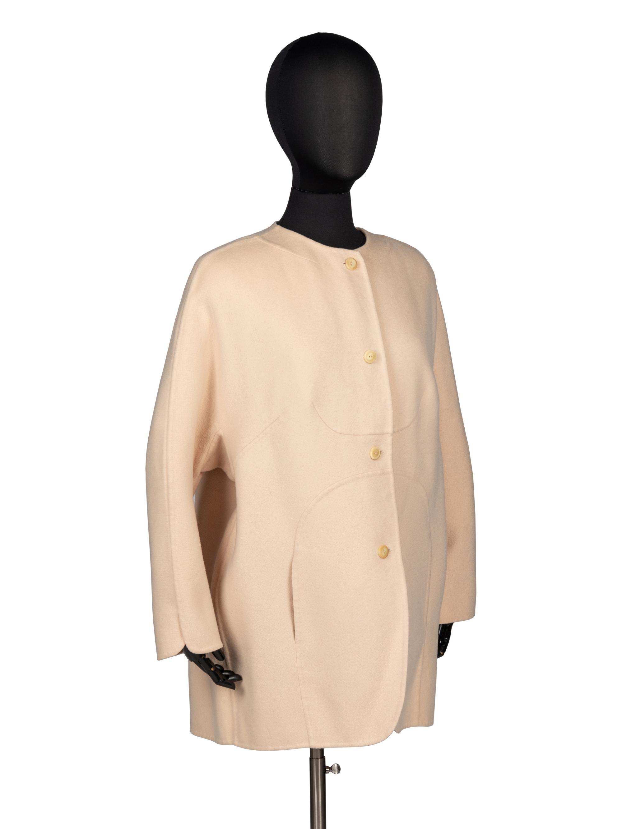 Ralph Rucci, Pale Pink Cashmere Coat