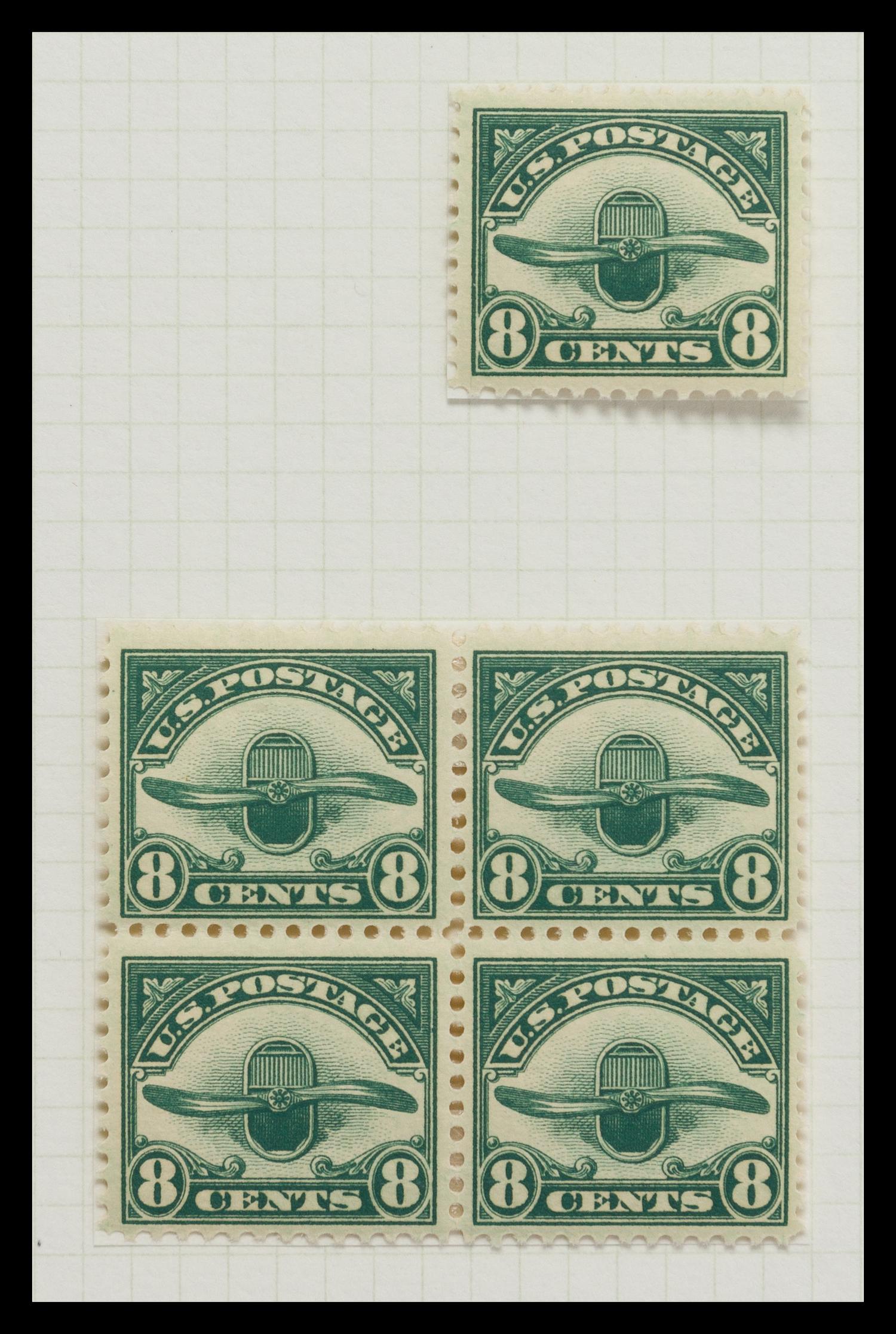 A Collection of United States Airmail Stamps — 1918-1929