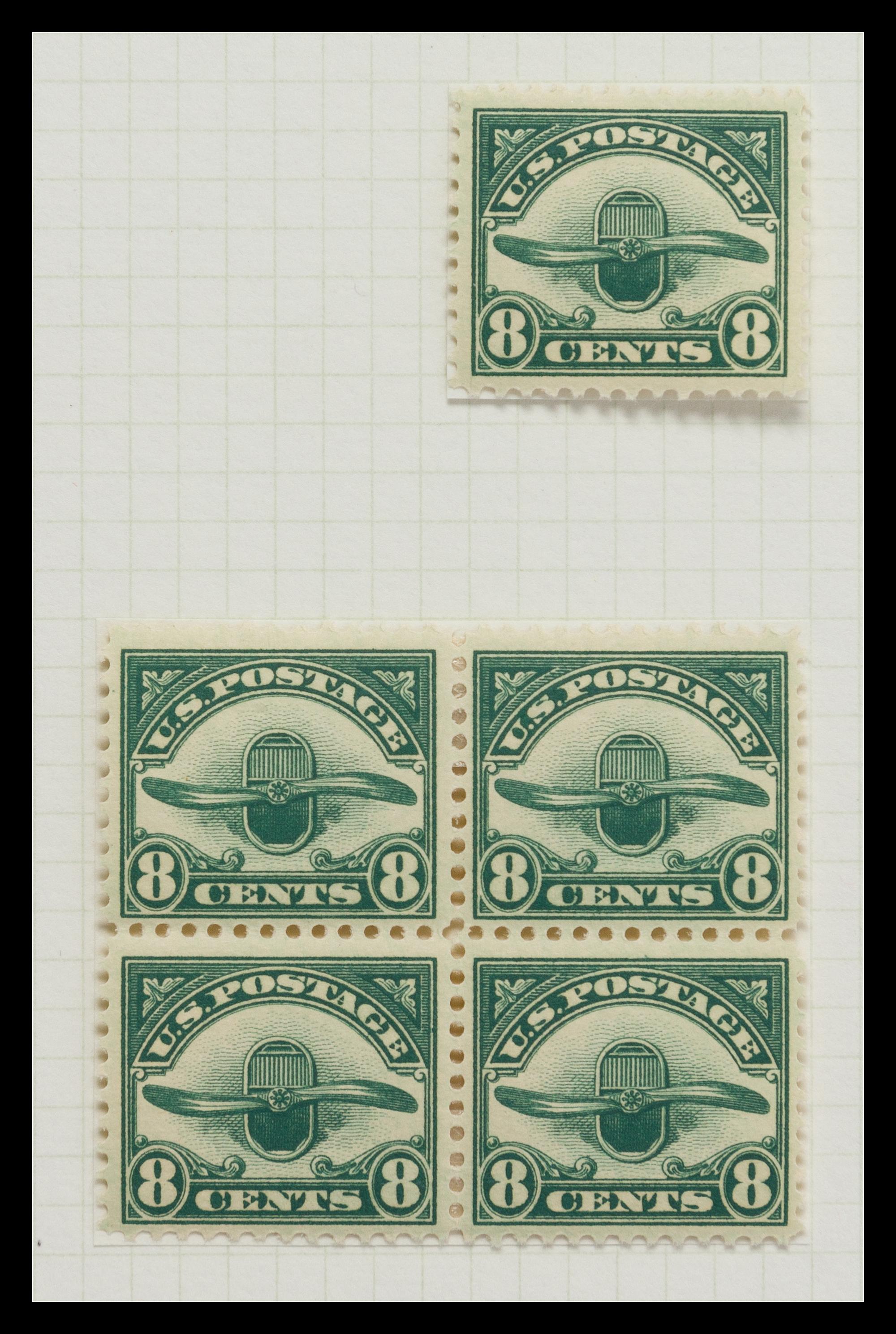 A Collection of United States Airmail Stamps — 1918-1929