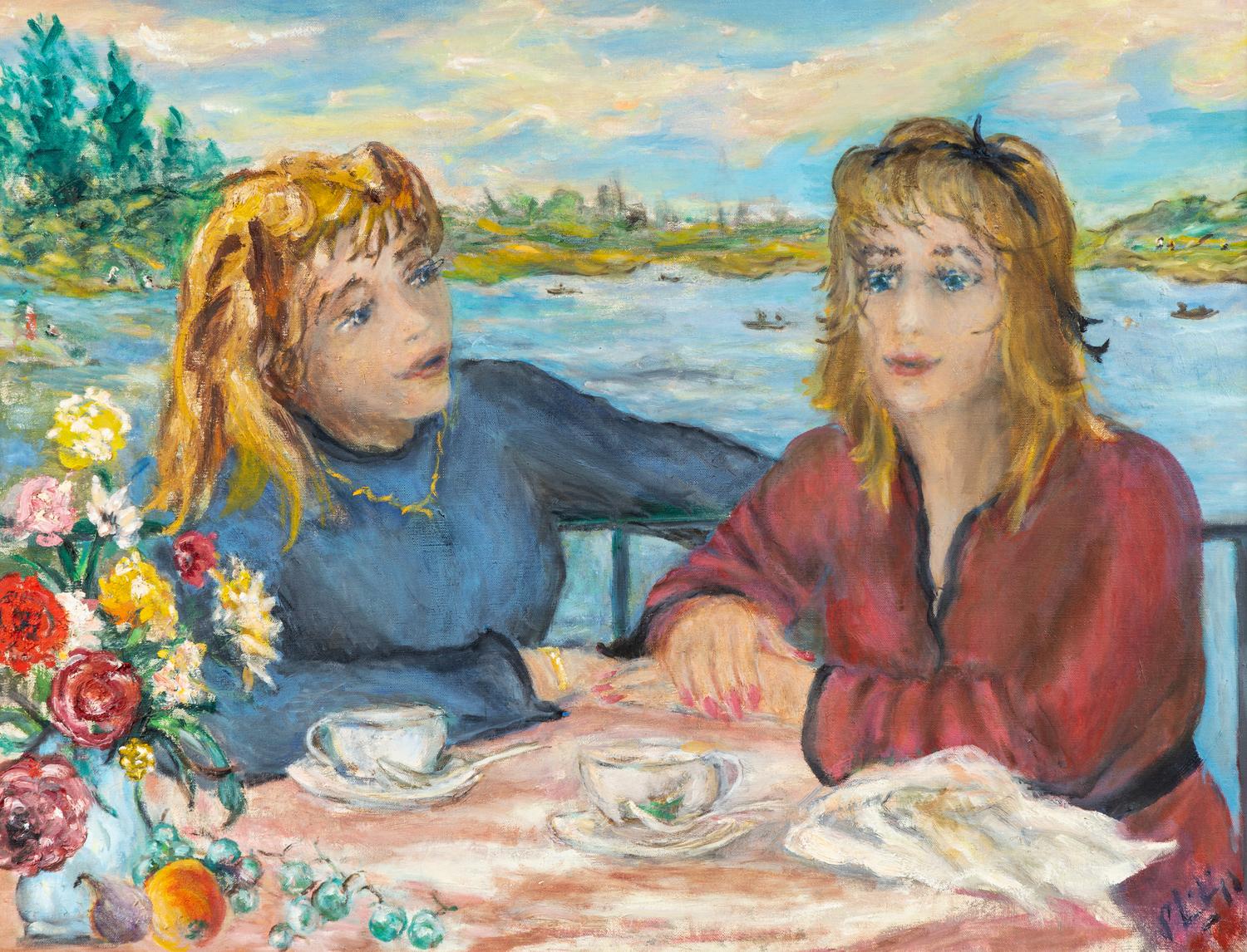 Sisters, Central Park, Teatime on the Terrace