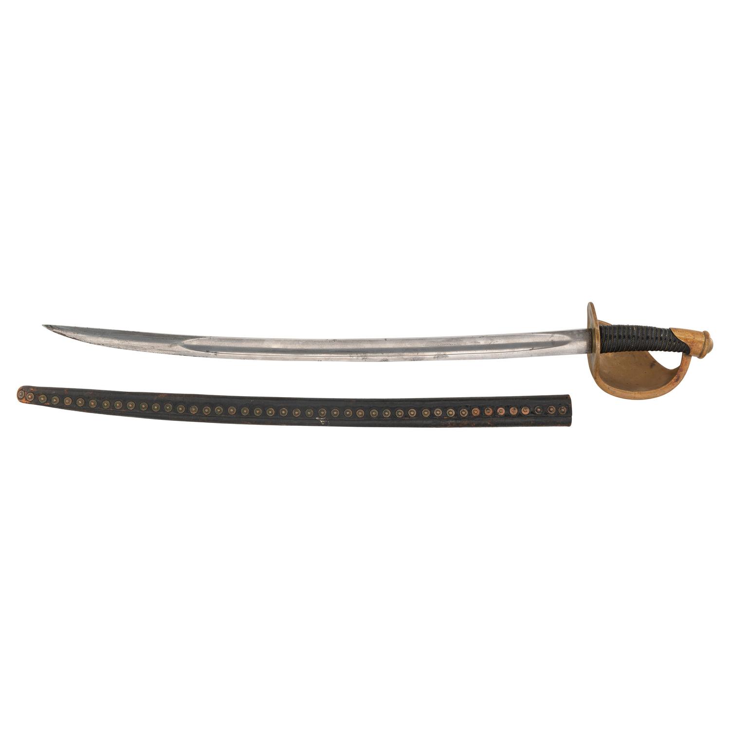 U.S. Model 1860 Naval Cutlass and Scabbard by Ames