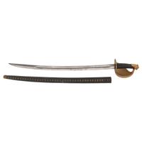 U.S. Model 1860 Naval Cutlass and Scabbard by Ames