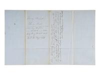 [ENSLAVEMENT & ABOLITION]. Manuscript document recording land rental, hiring of enslaved persons, and sale of the personal property from the estate of Nancy Bassett. Madison County, KY, 5 March 1856.