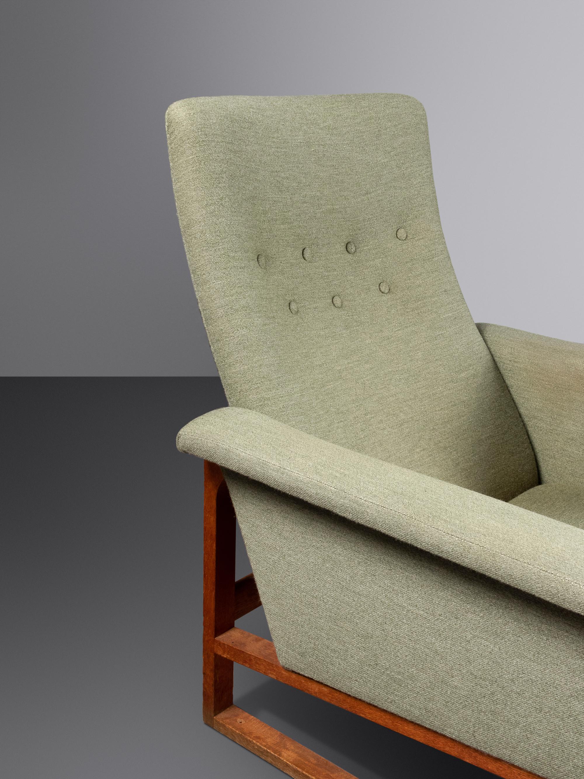 Lounge Chair and Ottoman, c. 1961 model 160 and 161 Fredericia Stolefabirk, Denmark