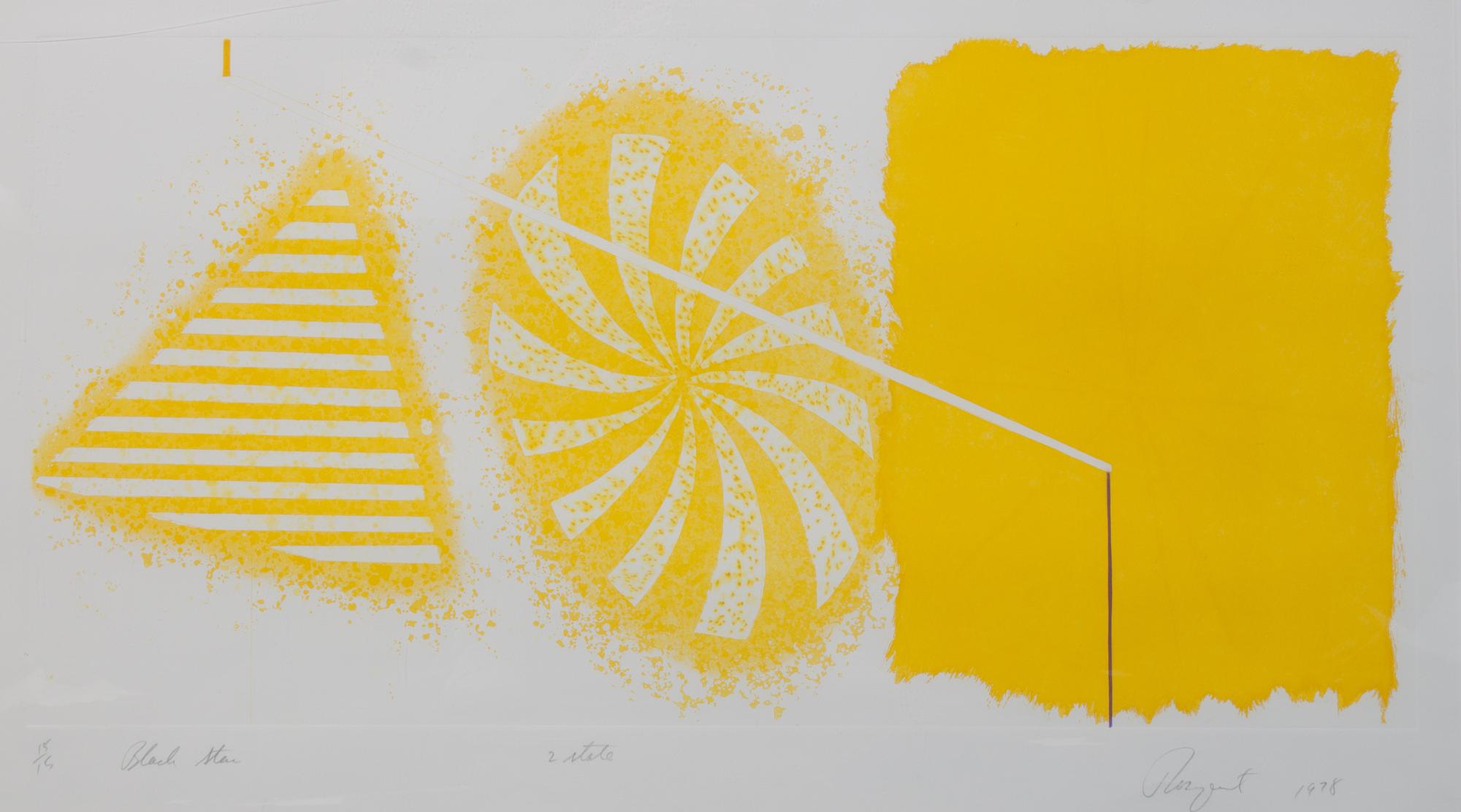 James Rosenquist, (American, b. 1933), Black Star, 1978 (second state)