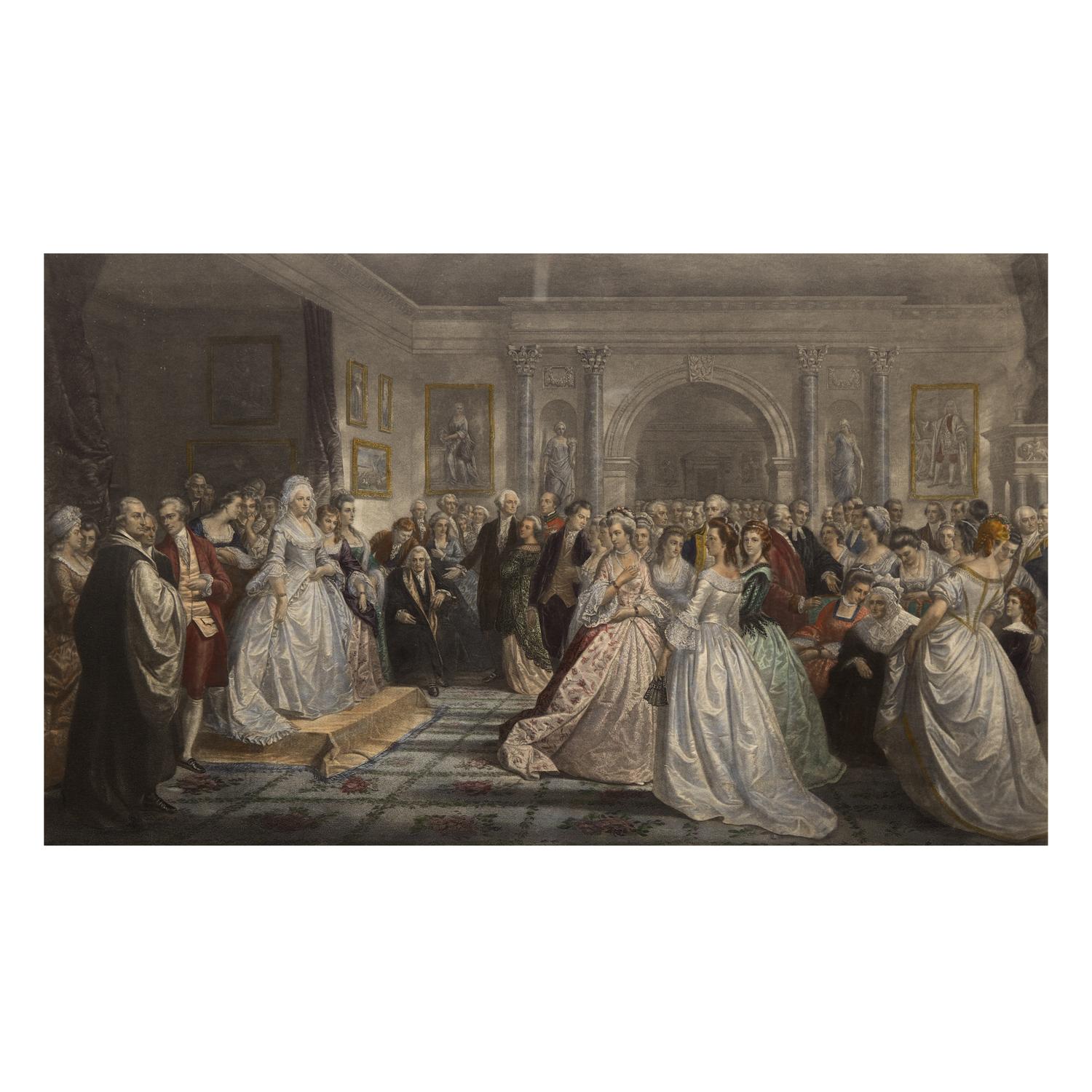 [Presidential] Huntington, D(aniel). Lady Washington's Reception. From the original Picture in the possession of A.T. Stewart Esq.