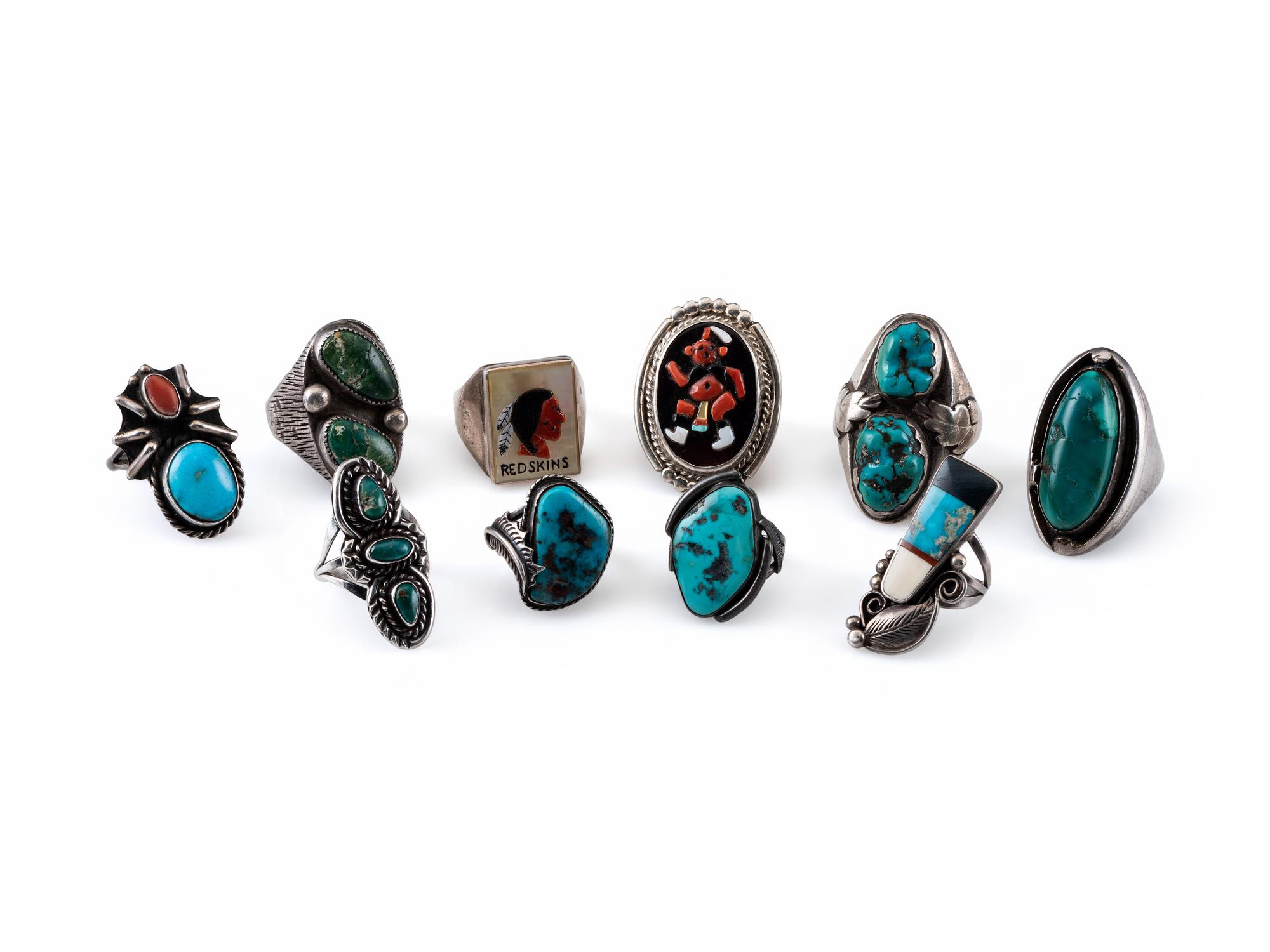 Navajo and Zuni rings