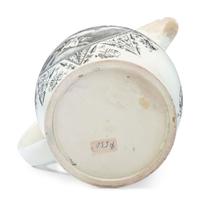 A Liverpool Transfer-Printed Creamware Pitcher with Apollo and Diana