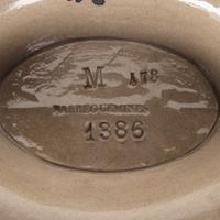 A Sarreguemines Ceramic Pitcher Height 8 3/8 inches.