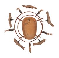 Nunivak Island Carved Wood Mask, Walrus