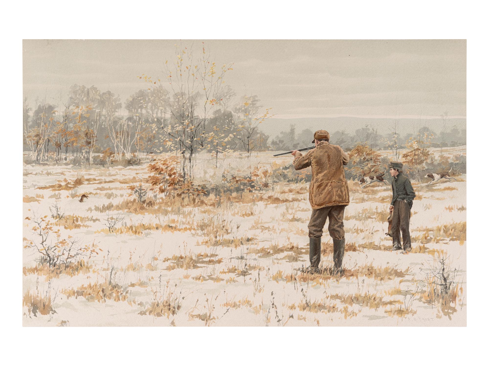 [SPORTING]. FROST, Arthur Burdett (1851-1928). Shooting Pictures. New York: Charles Scribner's Sons, [1895].