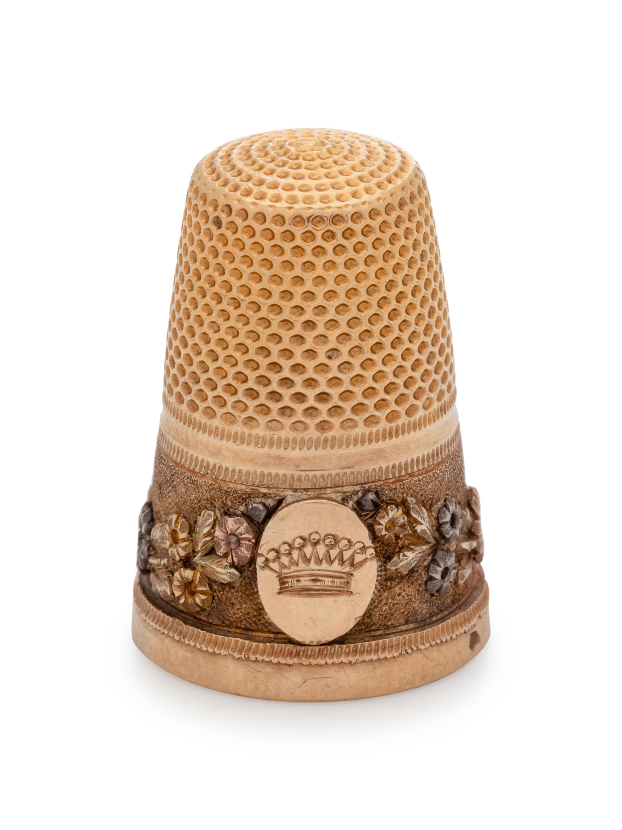 A French Vari-Colored Gold Thimble