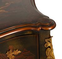 A Pair of Maitland-Smith Japanned Two-Drawer Commodes