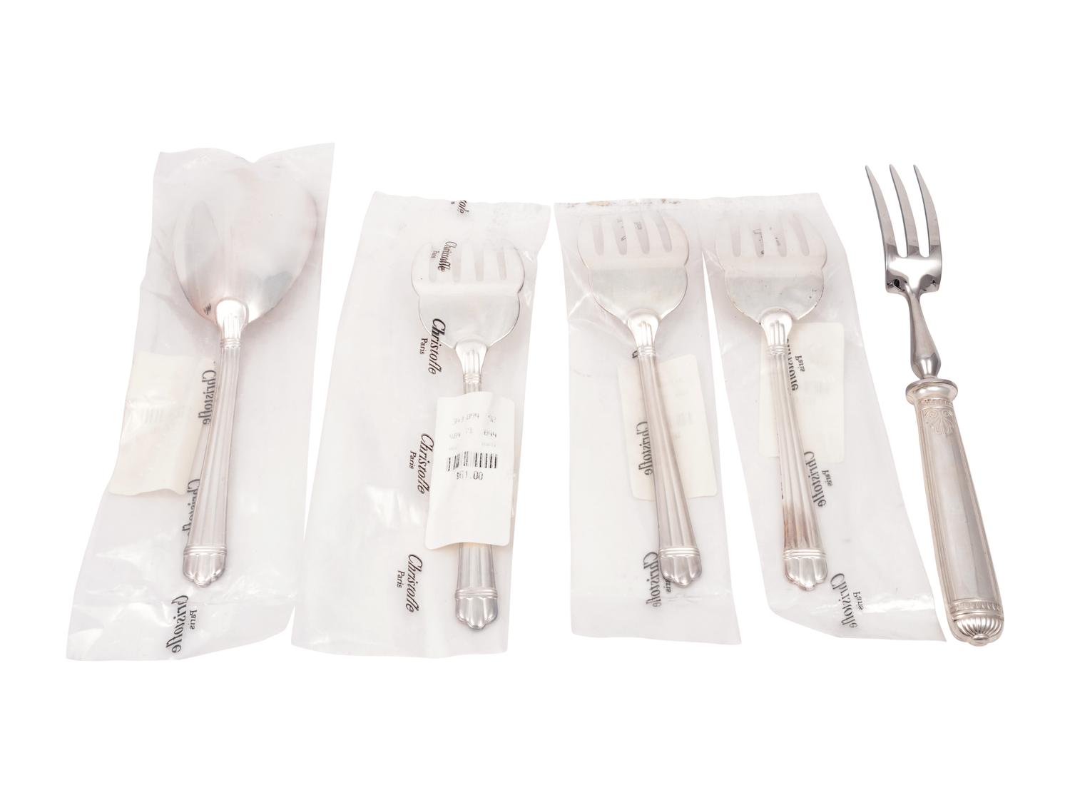 A Group of Five Christofle Serving Articles