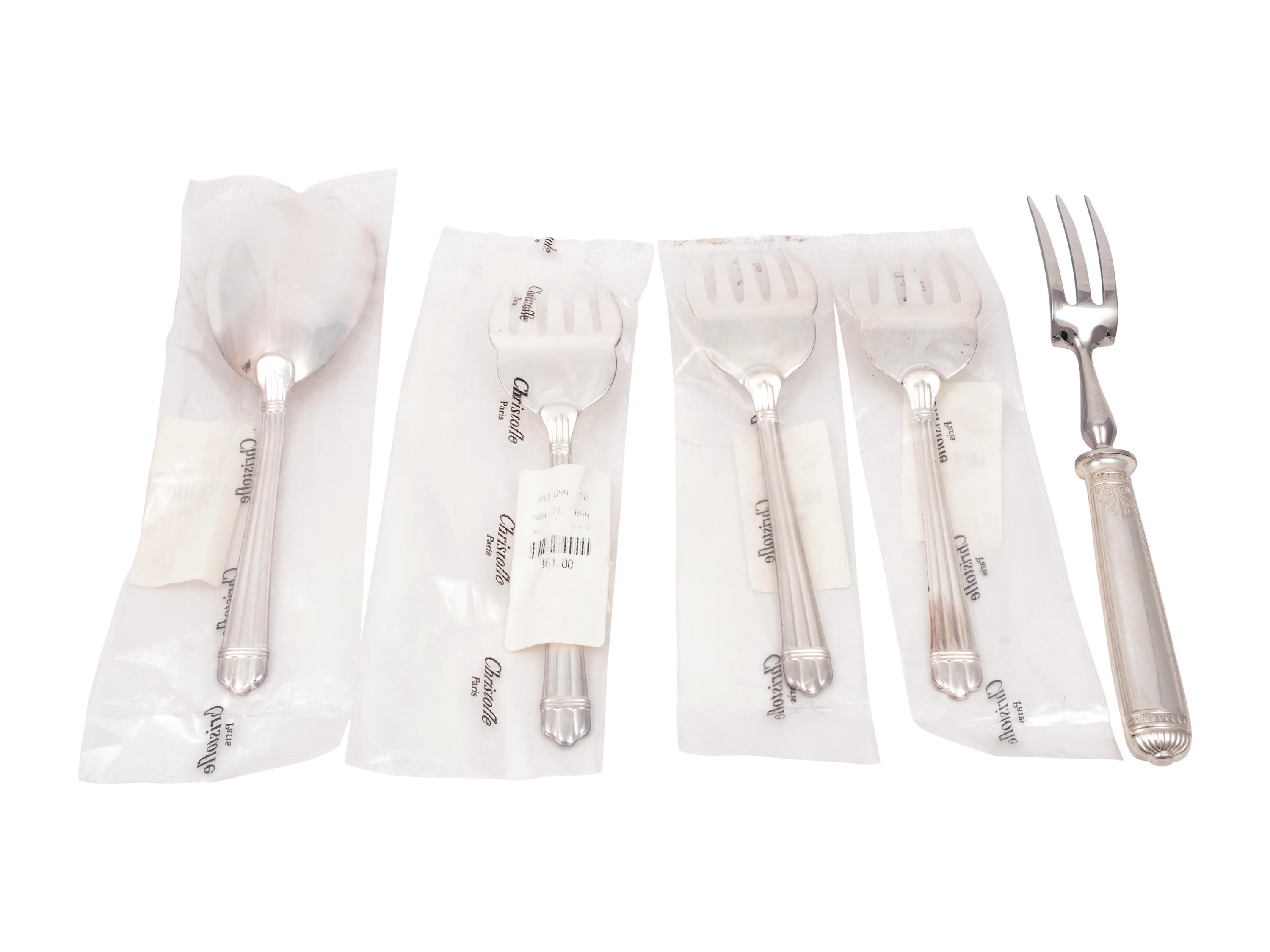 A Group of Five Christofle Serving Articles