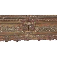Two Classical Stamped Brass Window Cornices