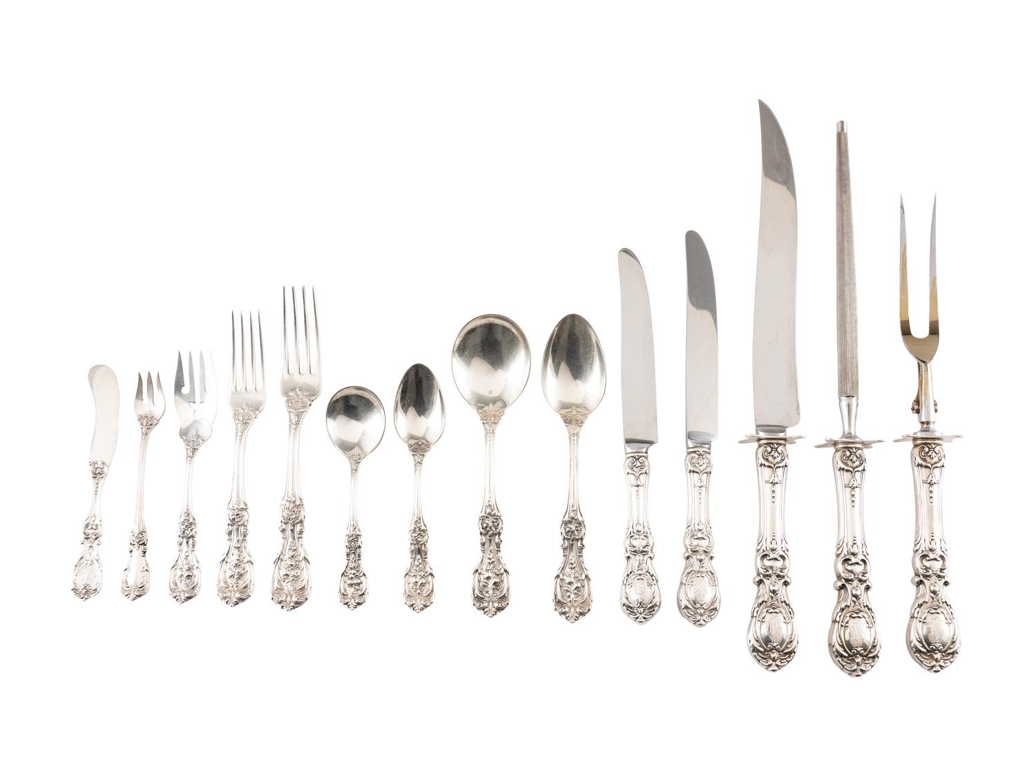 An American Silver Flatware Service