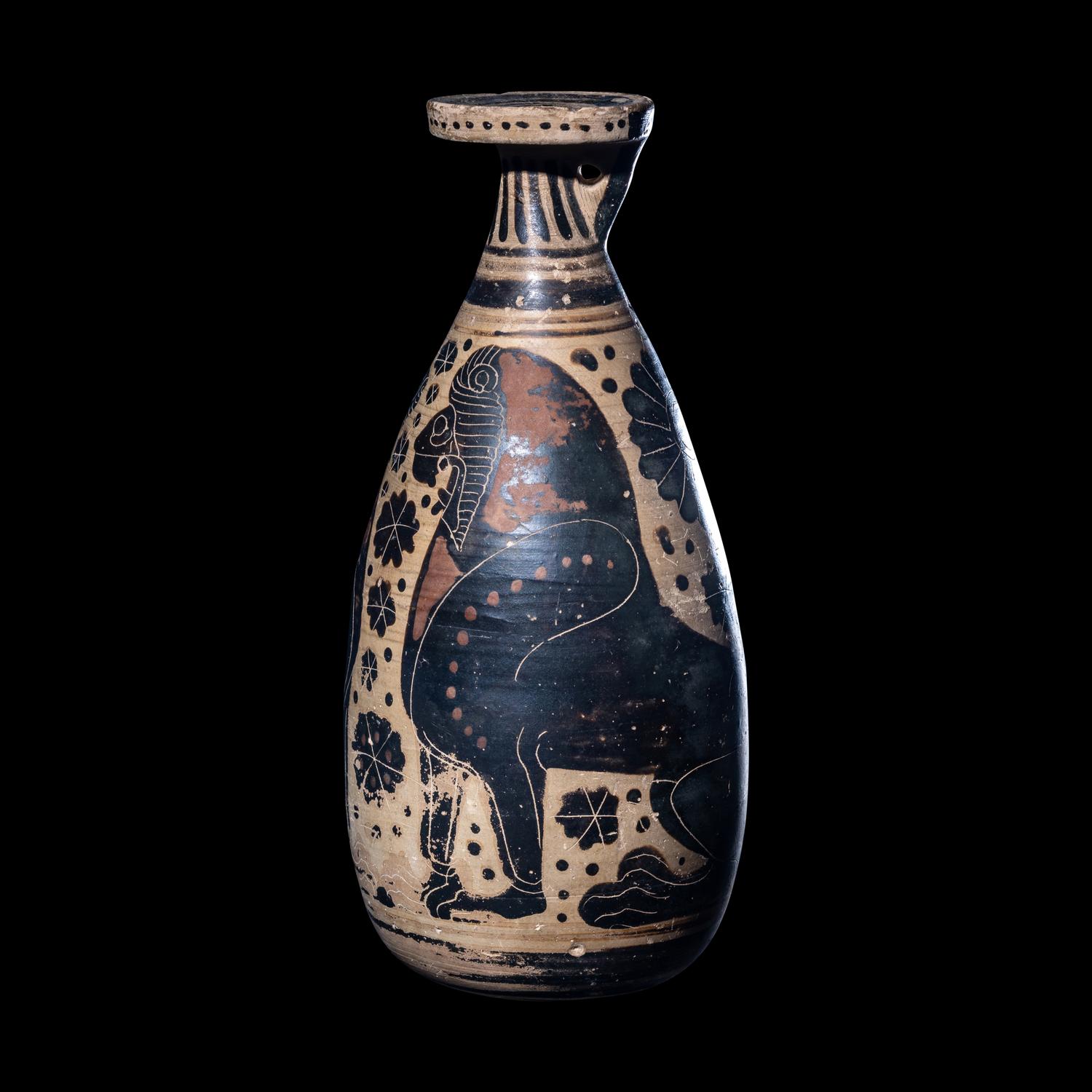 A Corinthian Black-Figured Alabastron