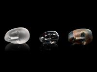 Three Head Paperweights Kosta Boda, Sweden
