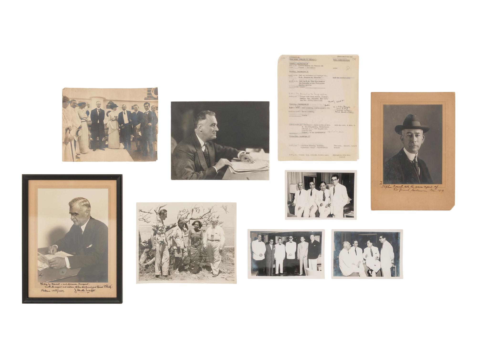 [POLITICS]. Extensive archive of correspondence, photographs, and other ephemera related to Philip Bonsal, his family, and career in the US Foreign Service.