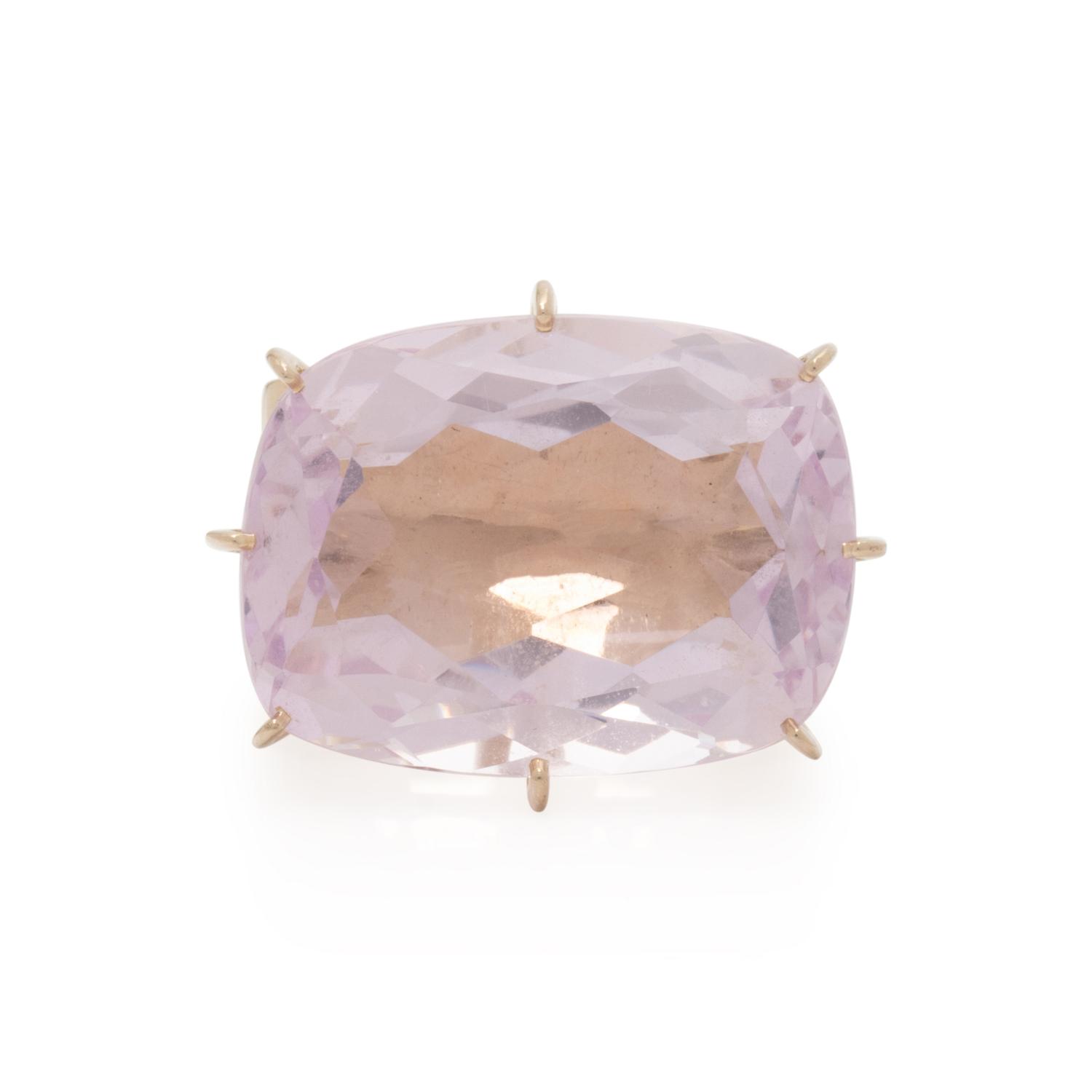AMETHYST AND DIAMOND RING