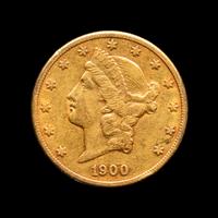 A 1900-S Liberty Head $20 Gold Coin