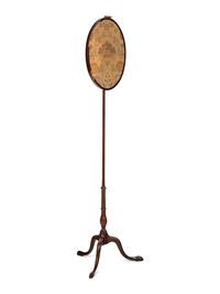 An English Mahogany Fire Screen