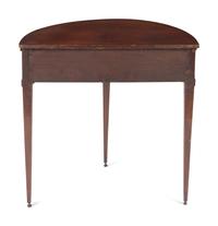 A Dutch Mahogany Demilune Side Table