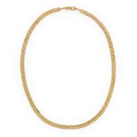 Yellow Gold Herringbone Necklace