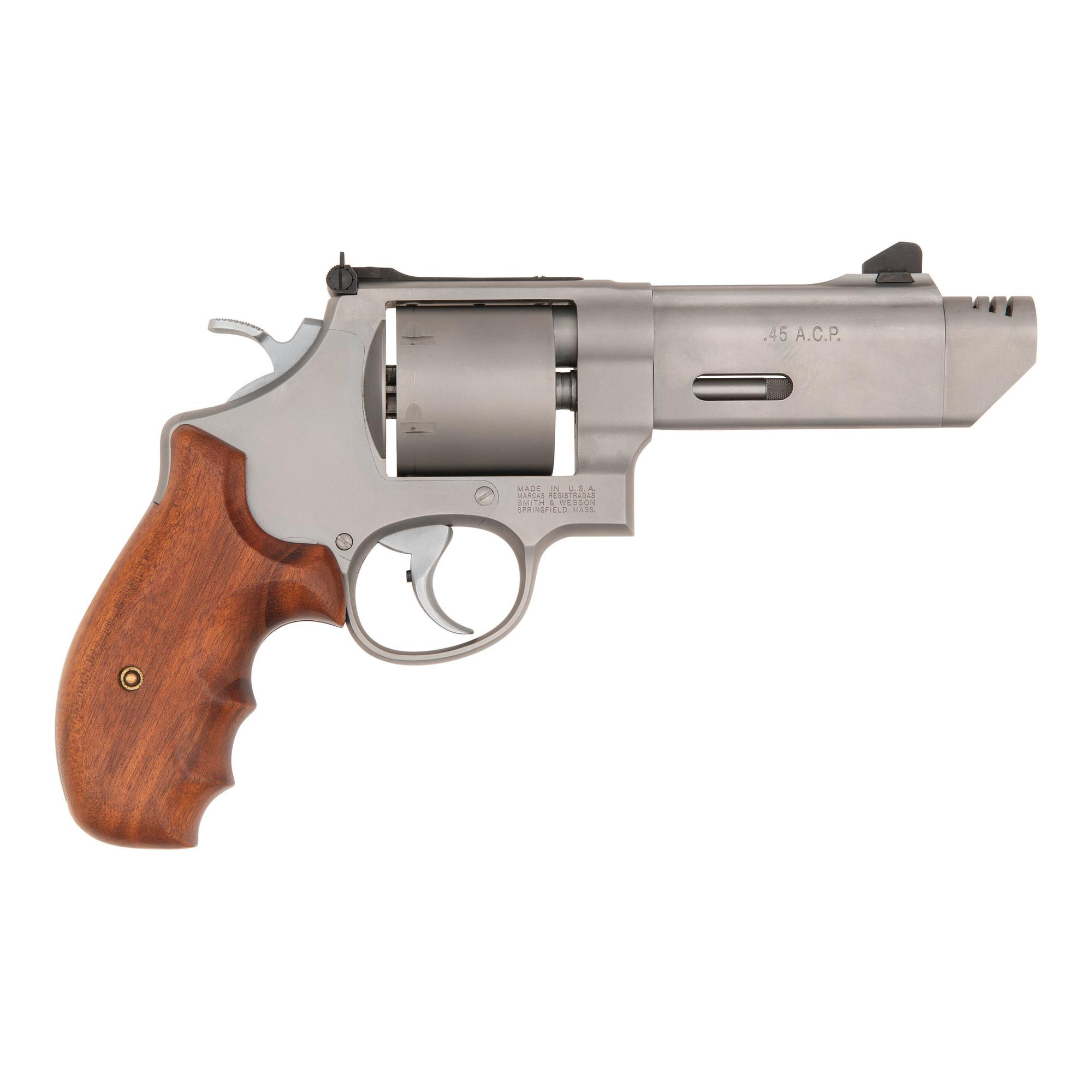 *Smith & Wesson Performance Center Model 625-6 V-Comp .45ACP Revolver in Case